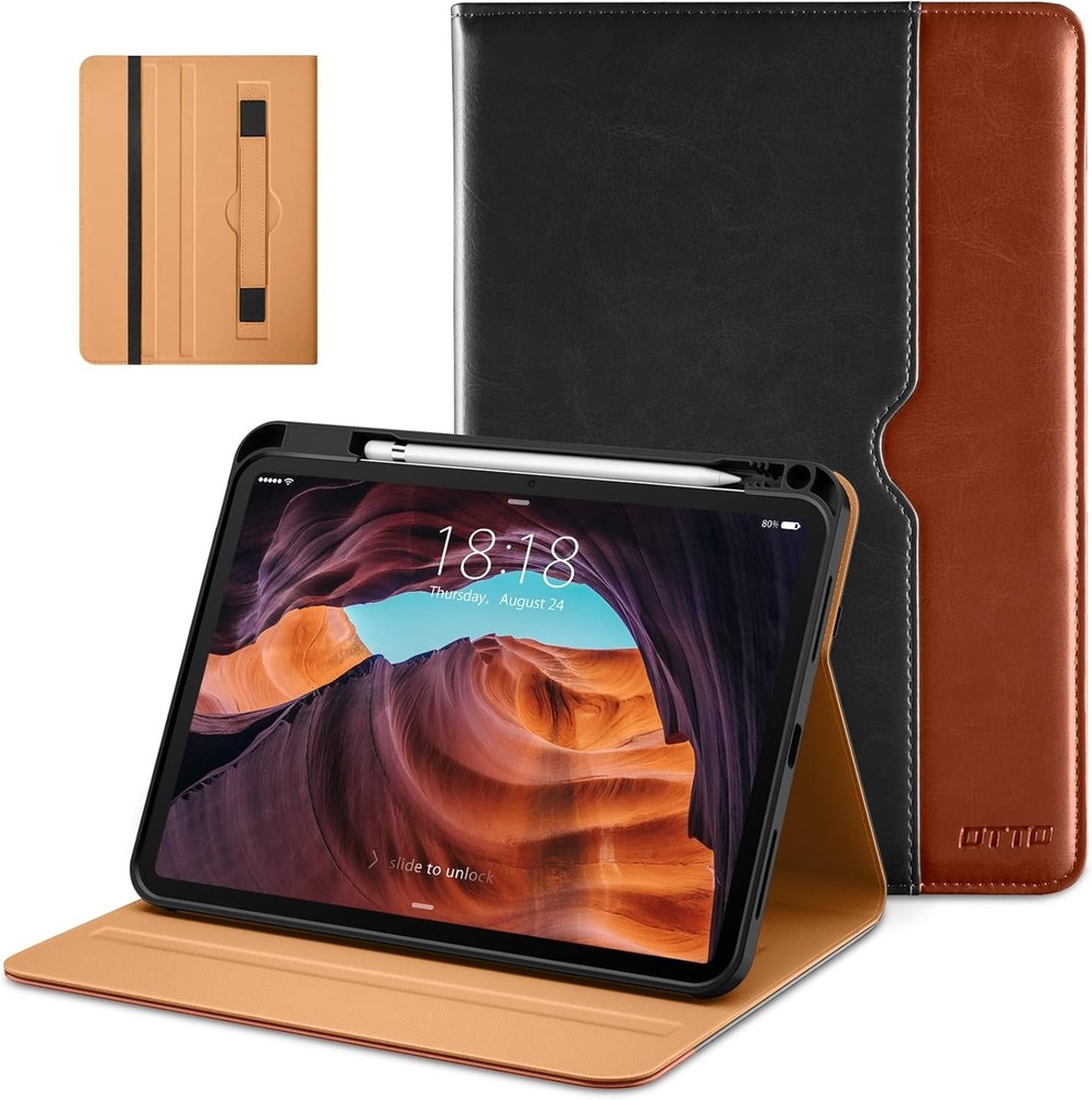 DTTO iPad Pro 11 Case 2025 A16 Compatible Z-Black Brown