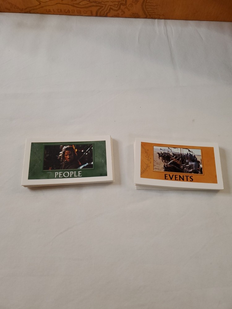 Monopoly Lord Of The Rings Trilogy Edit Replacement EVENTS AND PEOPLE CARDS ONLY