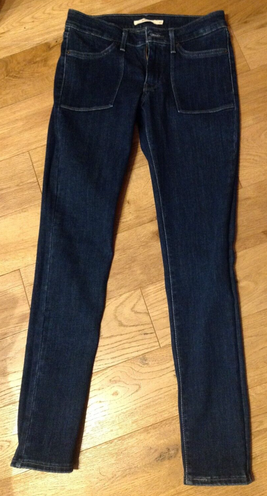 Levi's Womens 711 Skinny Square Patch Pockets Jeans 2016 PC9 27278 Size 27 Dark