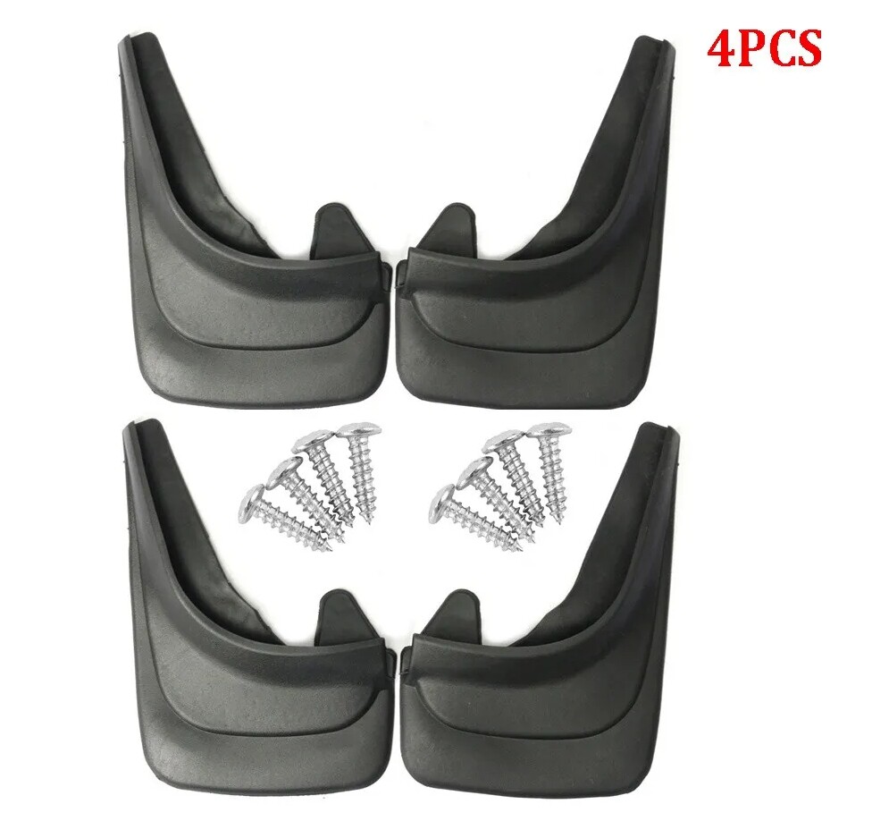 ABS Soft Plastic Mud Flaps for SUV Truck RV Front & Rear 4Pcs