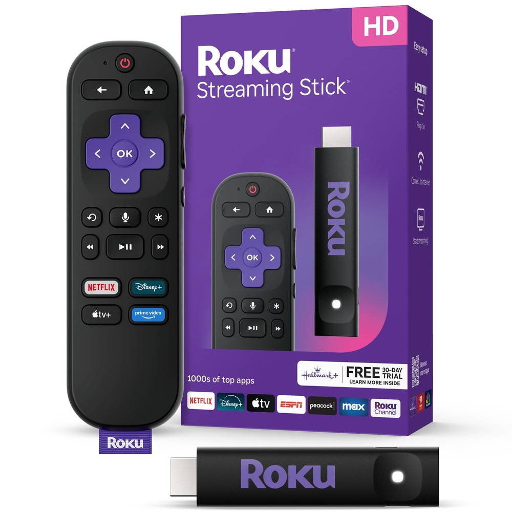 Streaming Stick HD 2025 with Voice Remote for HD TV - Free Streaming Device