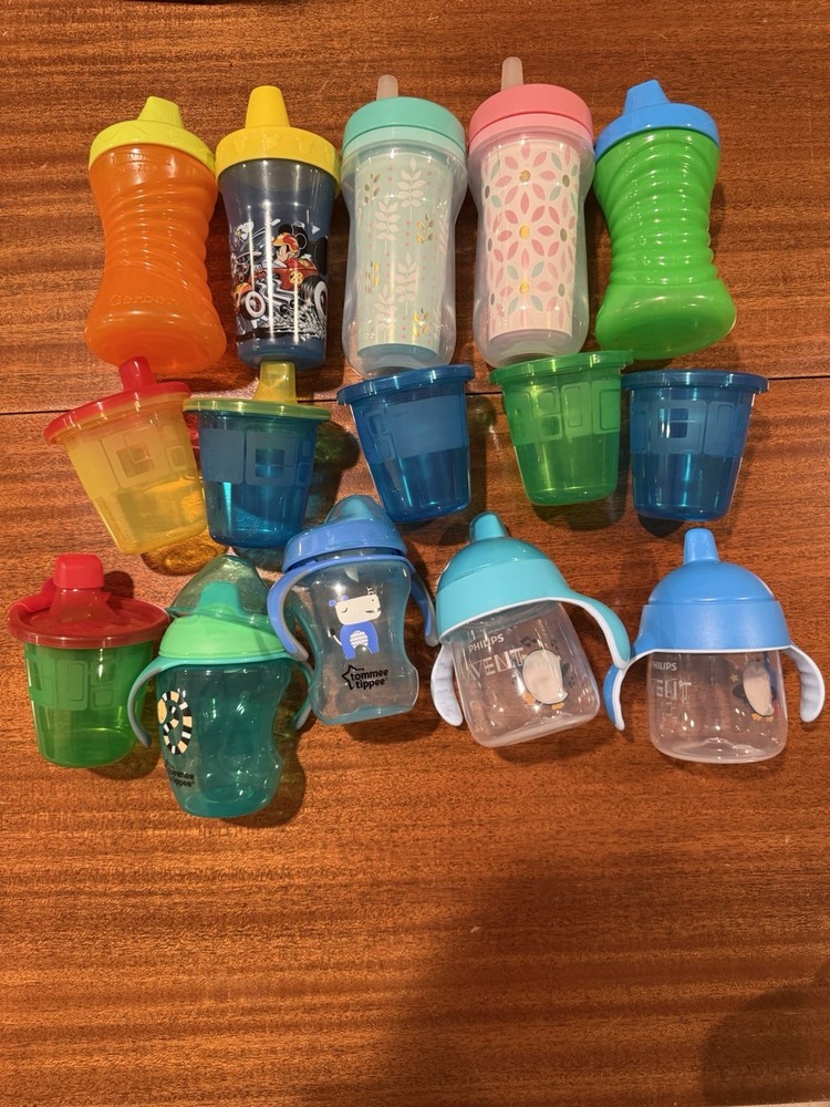 Lot Of Misc Sippy Cups And Bottles for Toddlers First Years Tommee Tippee