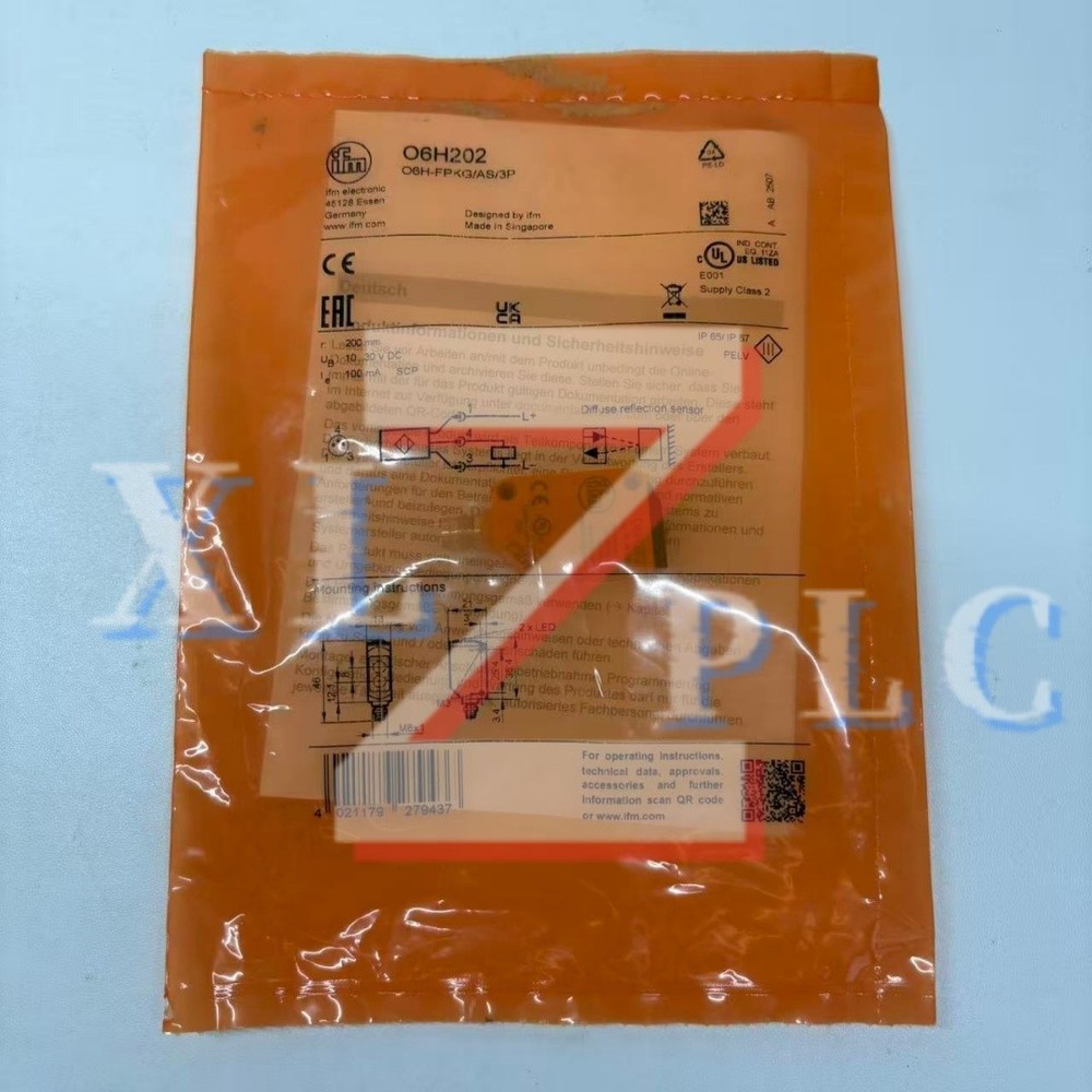 1PCS New IFM O6H202 O6H-FPKG/AS/3P Photoelectric sensor In Box*