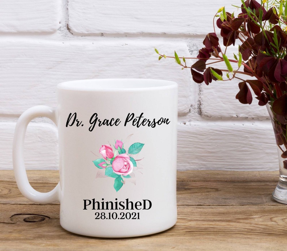 Personalised Phd 2021 Mug Custom Phd Gift Phd Graduation Gift Doctor Graduation