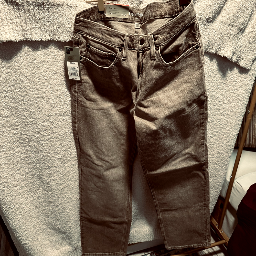 Goodfellow & Co Mens Mid Rise Relaxed Fit Athletic Ankle Jeans 30x32 New With Tags