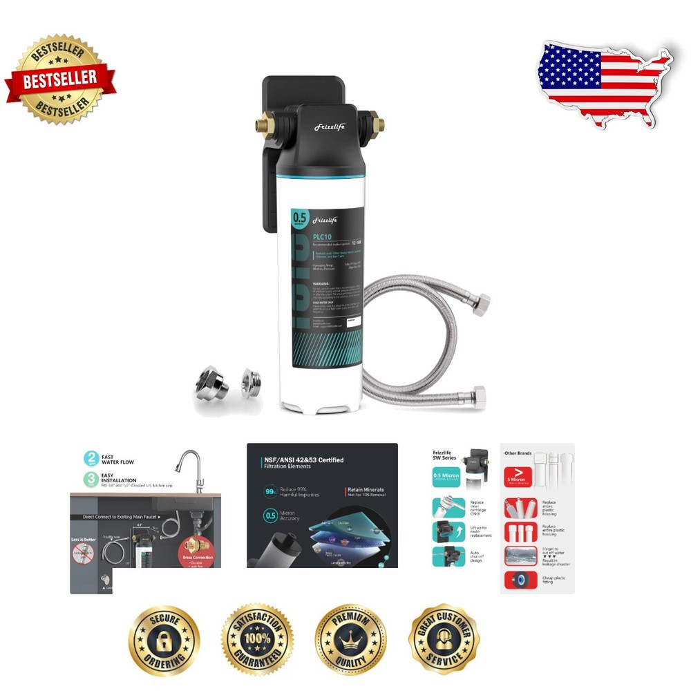 Multi-Layer Filtration Under Sink System - Direct Connect, Fast Flow Rate 7L/min