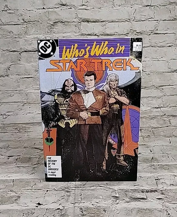 Vintage Star Trek Magazine March 1987 Dc Comics Universe History Book Nerd Fan