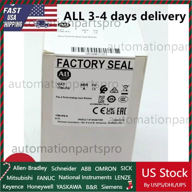 AB 1794-IF4I 1794IF4I  Flex 4 Point Analog Input Module New US Free Tax