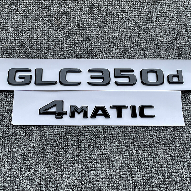 Mercedes GLC350d 4MATIC Gloss Black Trunk Emblem Badge