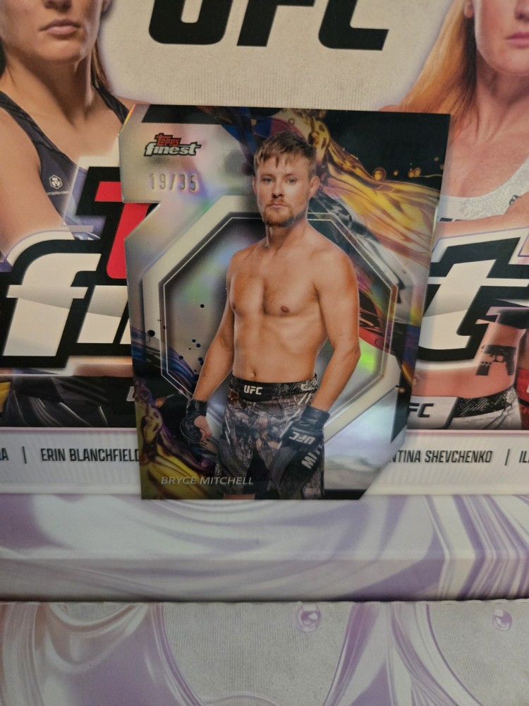 Bryce Mitchell 2024 Topps Finest UFC Die-Cut Refractor /35 Rare