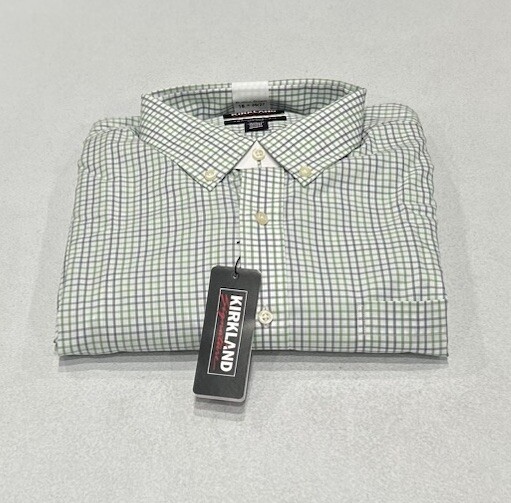 Kirkland Signature Men's Traditional Fit Dress Shirt, Multicolor, Size 18-36/37