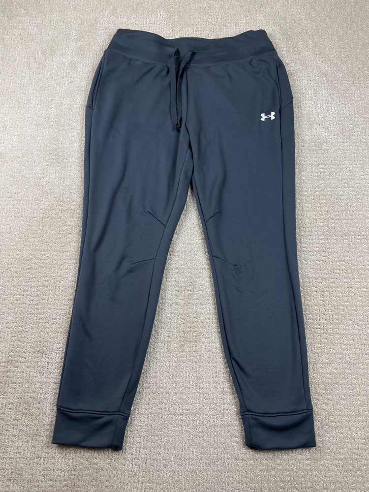 Under Armour Joggers Mens Medium Gray Loose Tapered Drawstring Sweatpant Workout