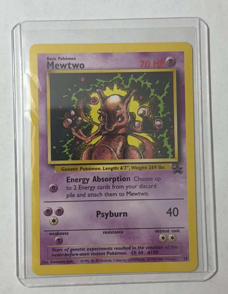 Mewtwo 14/53 Wotc Promo Regular Trading Card Pokémon TCG Collectible