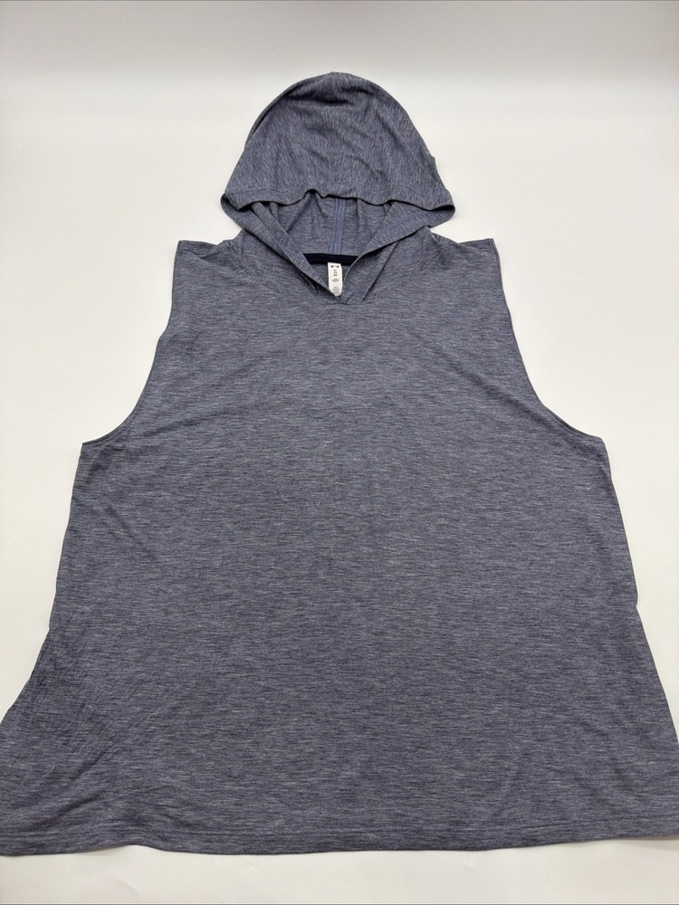 Under Armour Hoodie Tank Top Women XL Gray Logo .#41892
