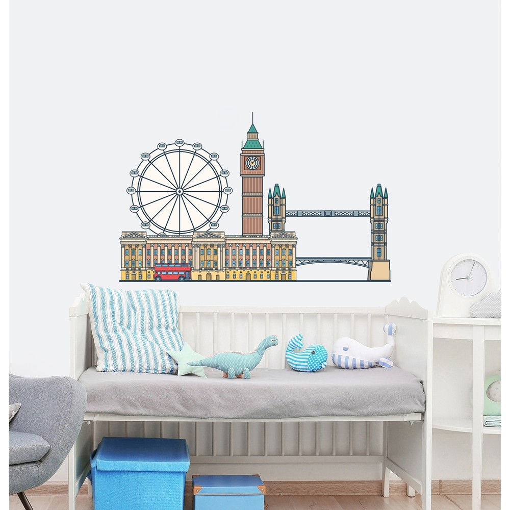 London View Wall Decals Nursery - Skyline Wall Decor