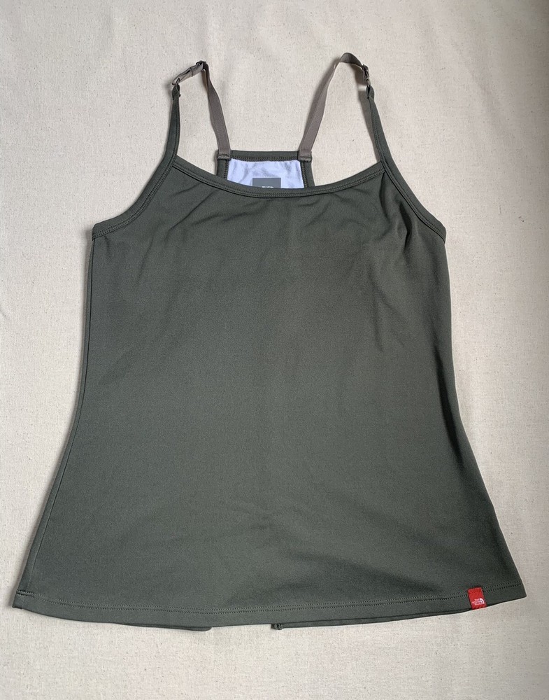 The North Face Women's Medium Camo Green Tank Top - Lightweight & Comfortable