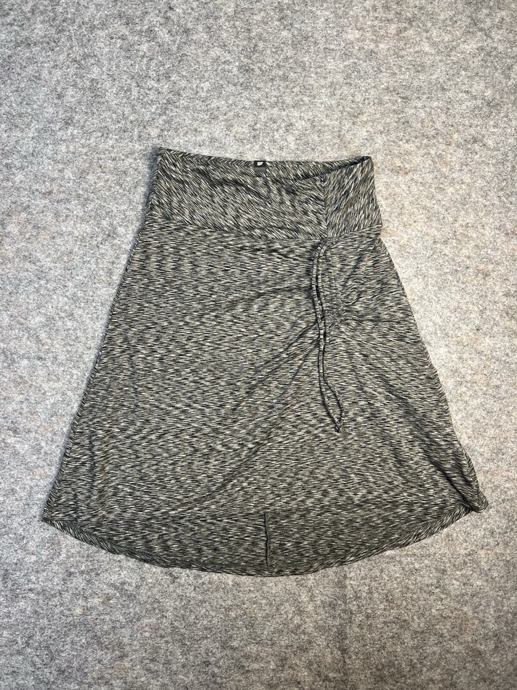 North Face Womens XS A-Line Athletic Skirt in Cypress Gray Space Dye with Ruched Detail