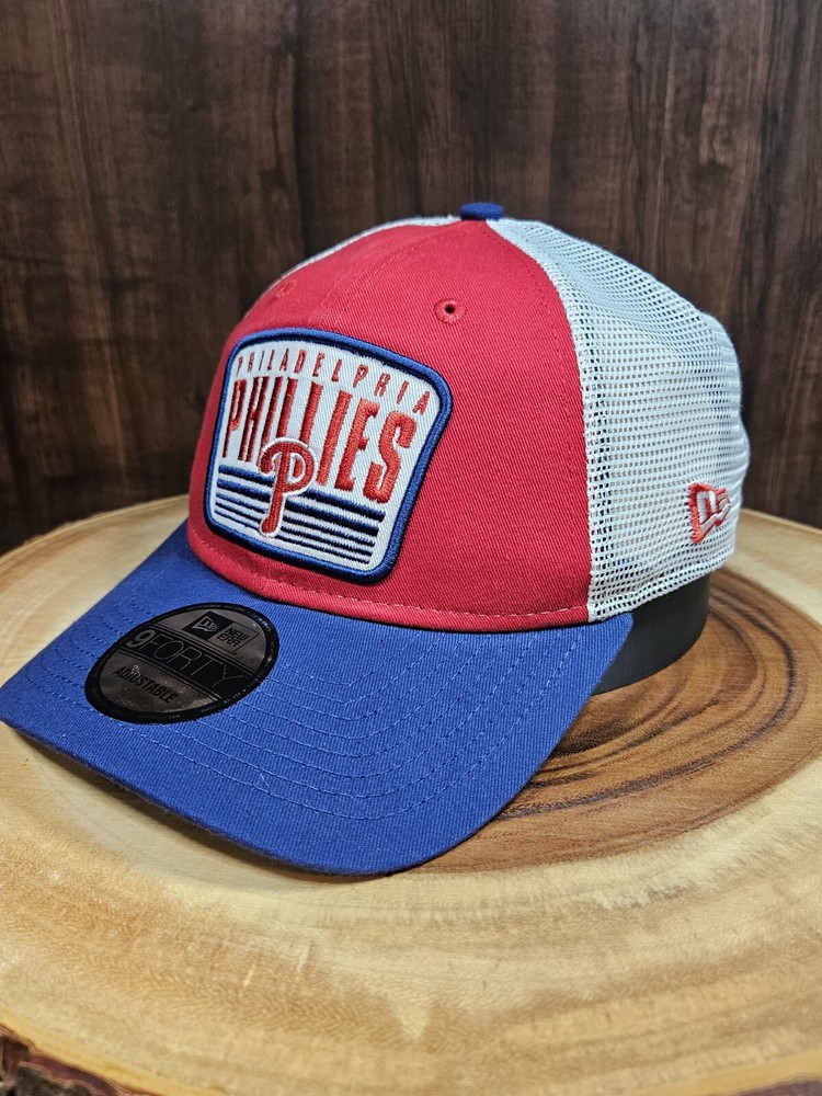 Philadelphia Phillies New Era 9Fifty Trucker Patch Snapback Adjustable Hat Cap