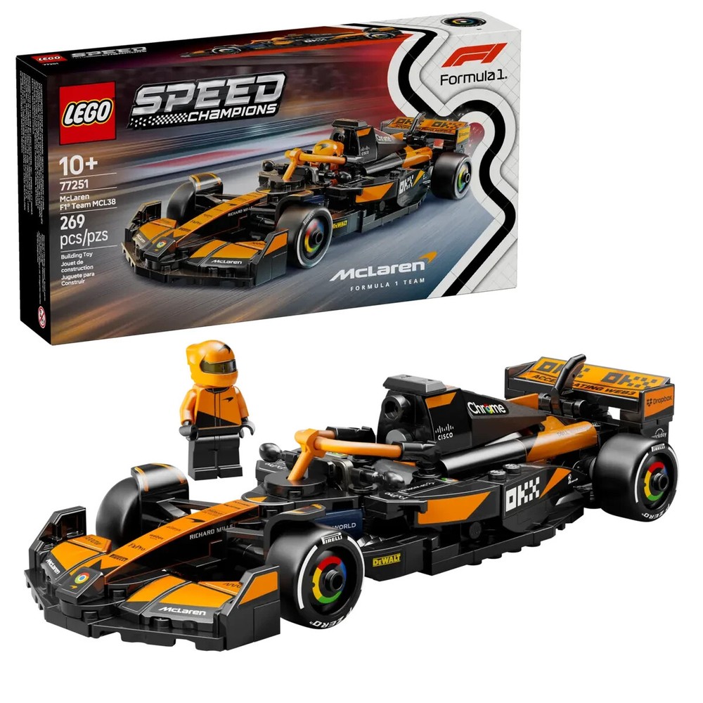 LEGO Speed Champions McLaren F1 Team MCL38 Race Car 77251 Building Set