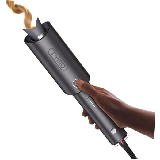 CURLPRO 1 Inch Metallic Gray Automatic Rotating Curling Iron for Beach Waves