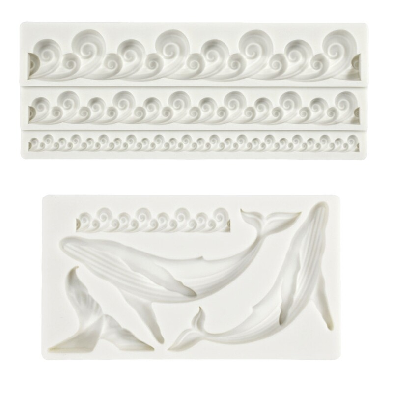 Cake Chocolate Clay Soap Decorating Baking Whale Shape Craft DIY Mold Tool