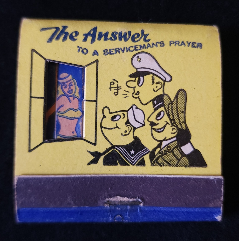 Vintage Rare 7 Seas Locker Club Girlie Feature Matchbook California CA Full Book