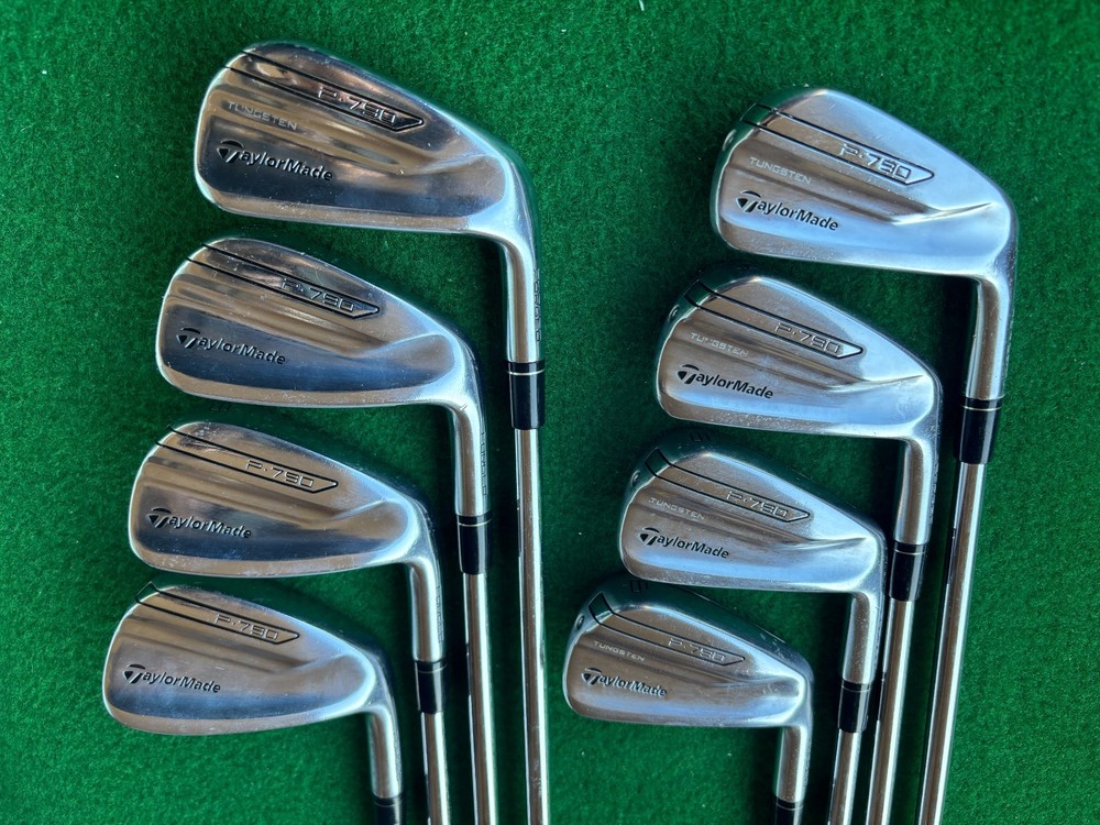 TaylorMade P790 Iron Set 3-9 Pw 8pc RH Nspro modus105 Steel Flex Stiff Used