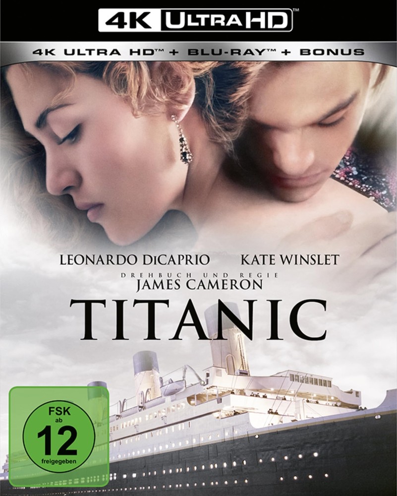 Titanic 4K Ultra HD Remastered with Blu-ray Starring Kate Winslet