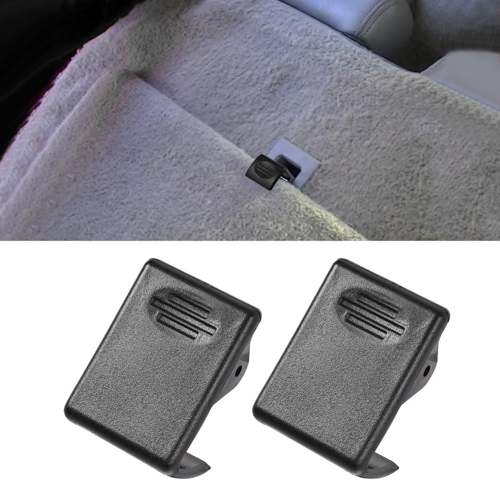 2X Second Row Rear Seat Latch Clips Black For Chevrolet Suburban 1500 2500 00-06