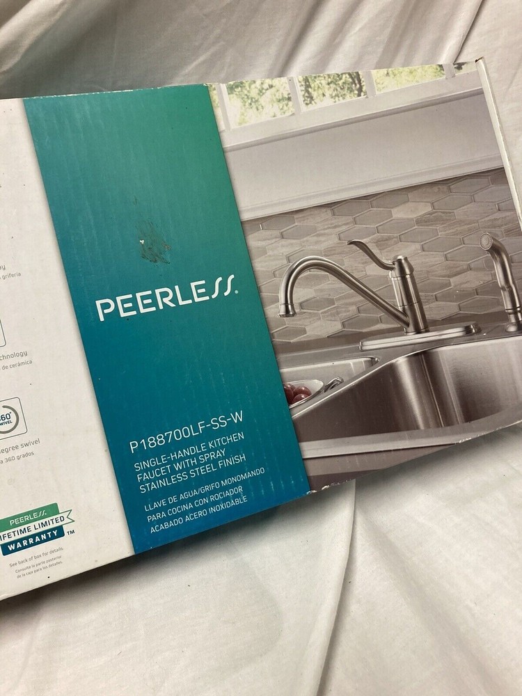 Stainless Steel Peerless P188700LF-SS-W Kitchen Faucet