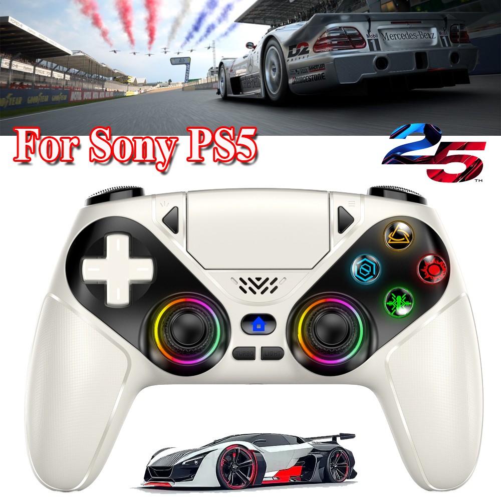 1-Pair For Sony Playstation 5 PS5 DualSense Wireless White Controller w/Flash-