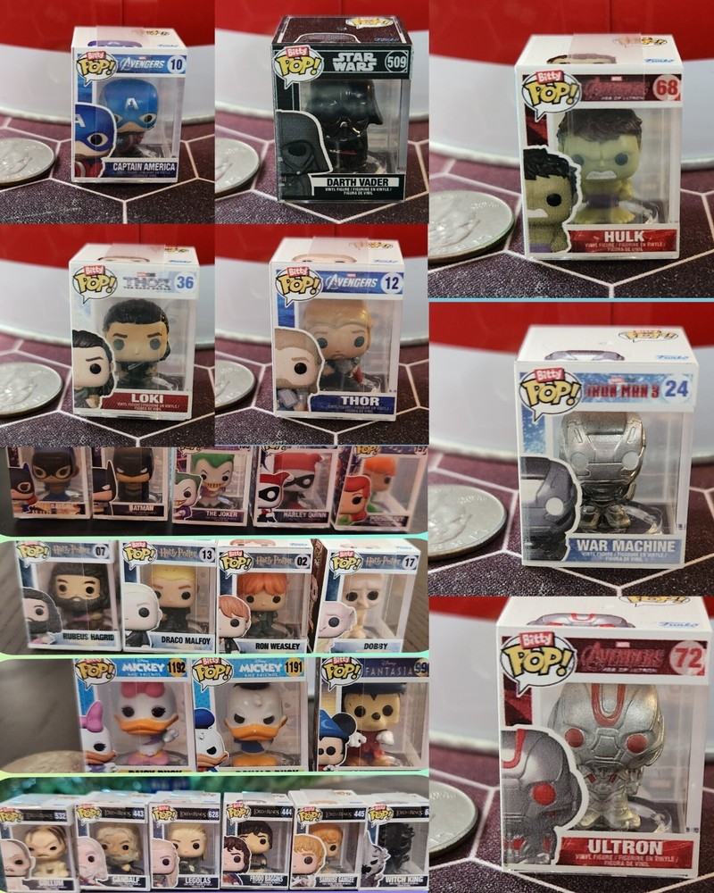 Bitty Pops! You pick and match! Marvel, DC, Lord of the Rings