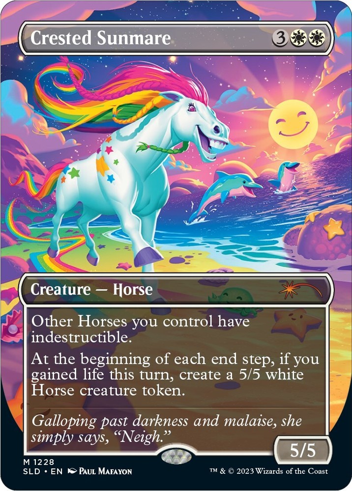 Crested Sunmare Secret Lair Foil Edition MTG Exclusive