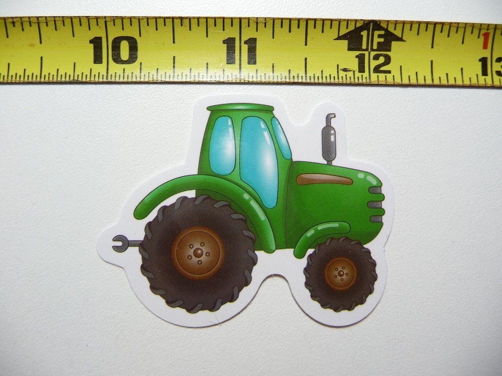CARTOON BULGE CAB TRACTOR STICKER DECAL FARM FARMING COUNTRY RANCH LIFE FARMER