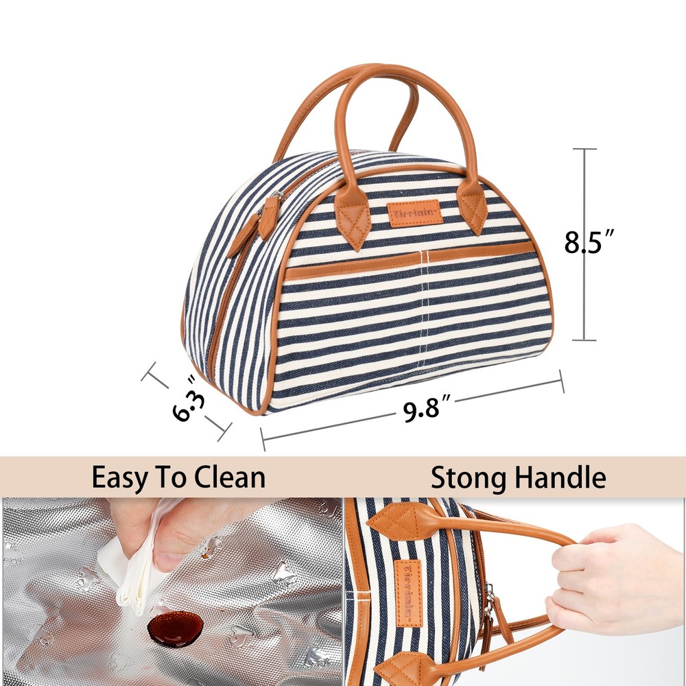 Insulated Thermal Lunch Bag for Women Work Office Picnic Tote