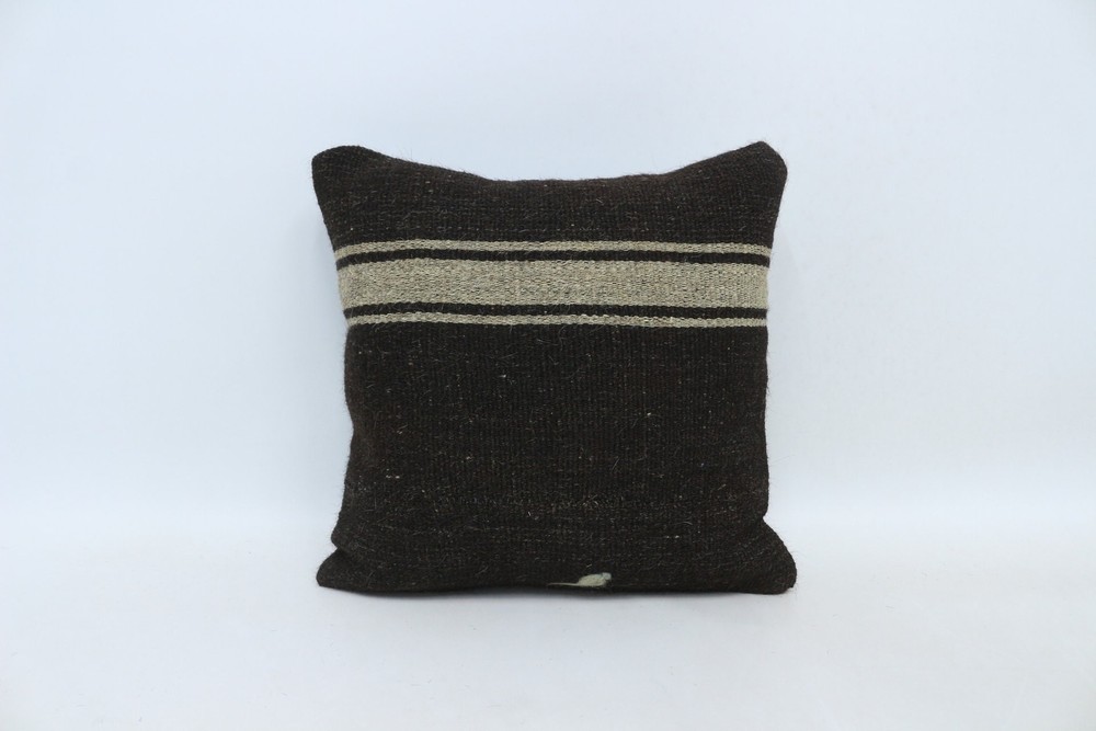 Almohada corporal, almohada turca, estuche cojín marrón de 16