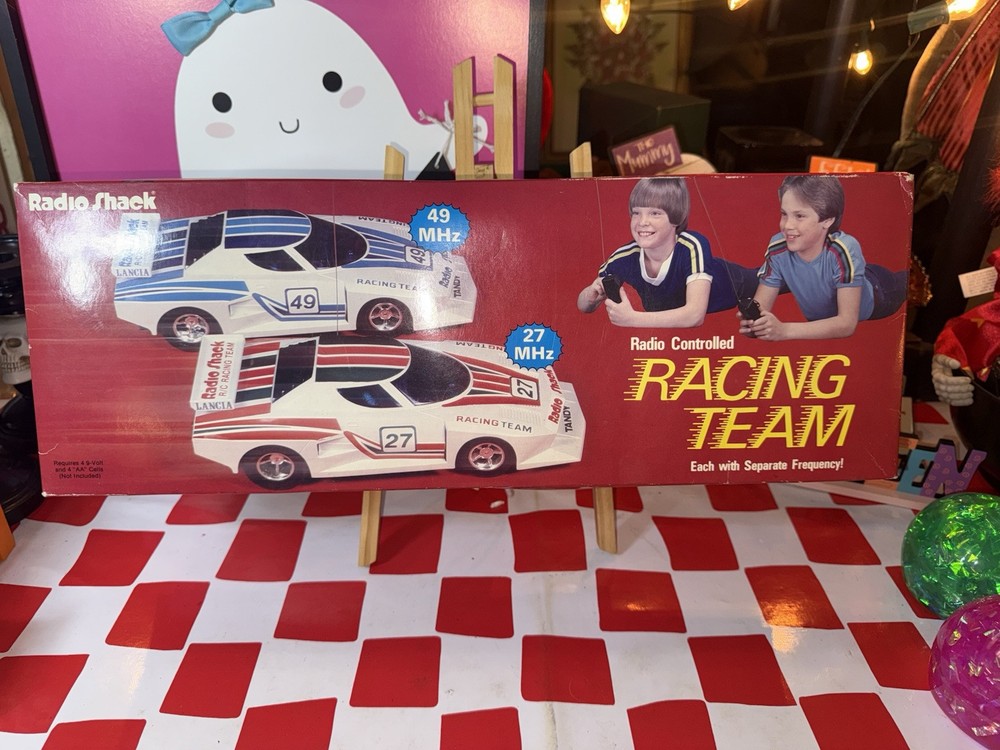 Vintage Tandy Radio Shack RC Remote Control Racing Team Cars