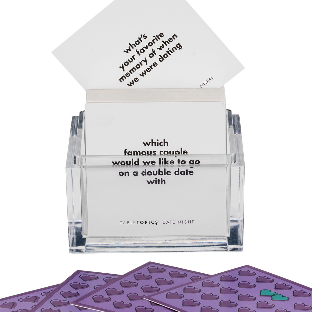 TableTopics Date Night - 135 Conversation Cards for Couples, Fun Game for Dat...