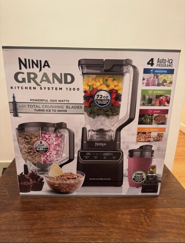 Ninja Grand Kitchen System Blender, 4 Preset Programs, 3 Speeds,KS500 Black