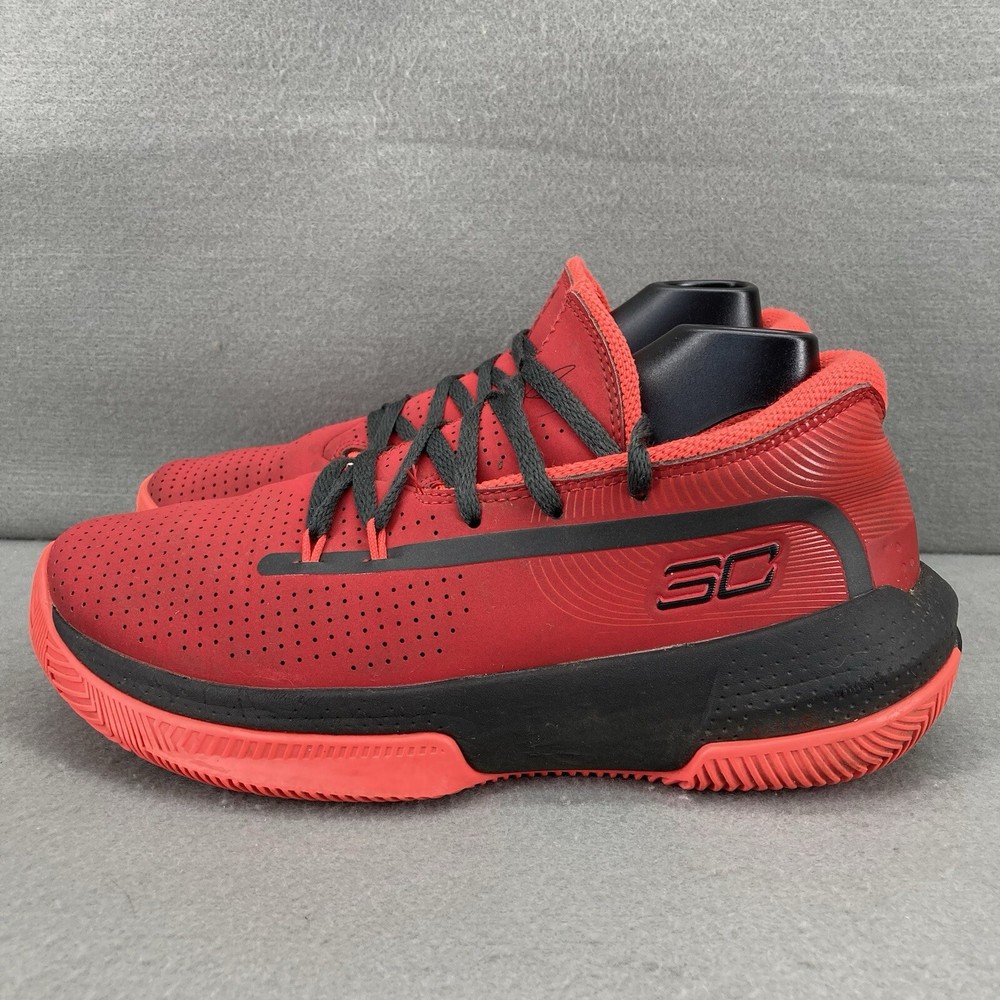 Under Armour Youth Steph Curry 3Zero 3 GS Sneakers Red Basketball Shoes