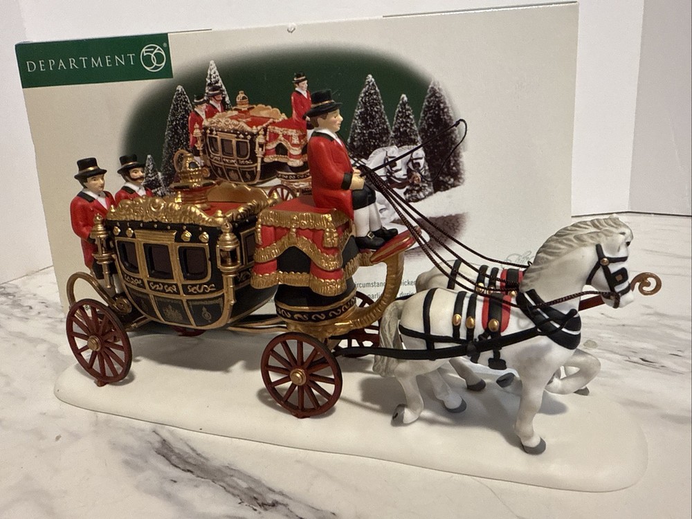 Dept 56 Dickens Village Queen’s Parliamentary Coach Limited Edition 2000 New in Box