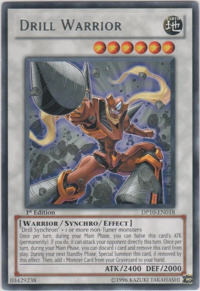 Drill Warrior DP10-EN018 Rare Unlimited Edition LP Duelist Pack