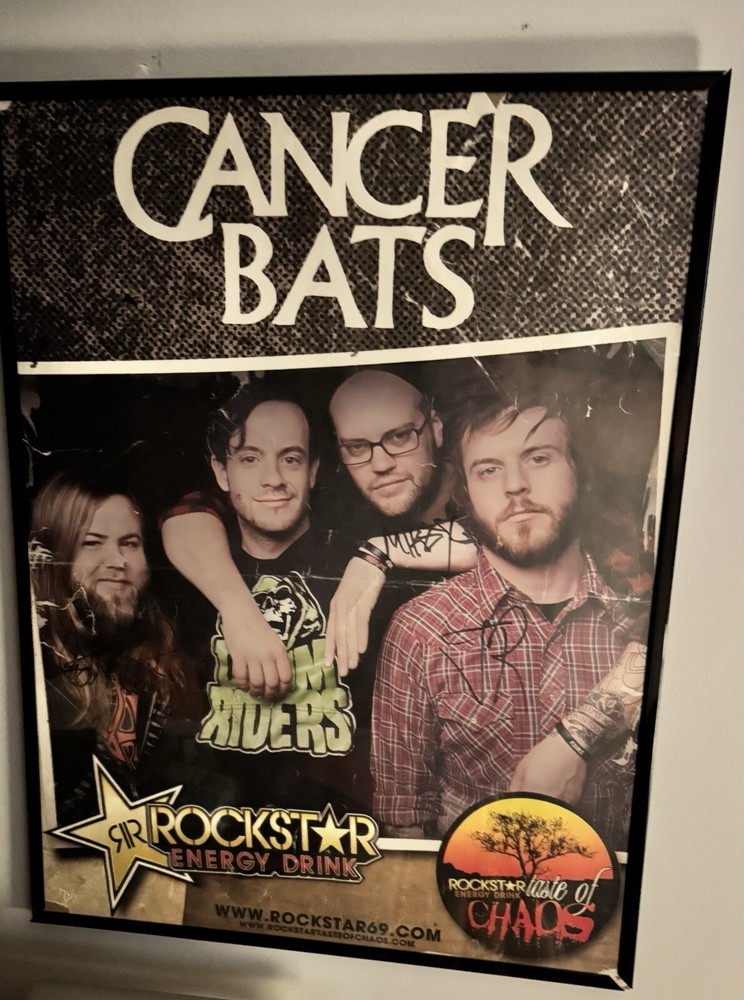 Signed Cancer Bats Poster from Taste of Chaos Tour 2008