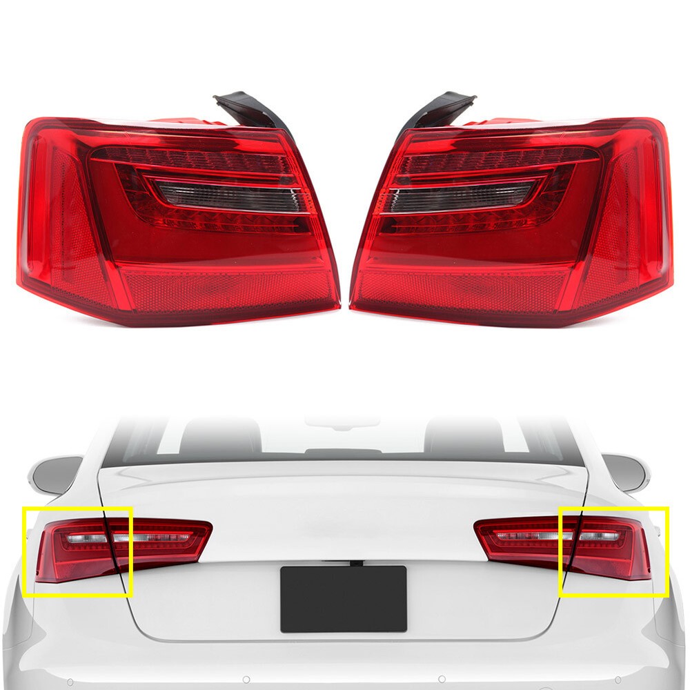 2x Outer Tail Turn Signal Brake Light for Audi A6 C7 2012-2018