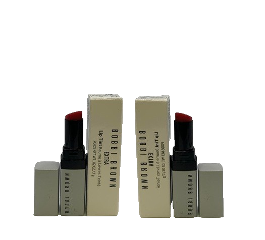 2 X Bobbi Brown extra lip tint Bare Raspberry 619 Travel Size .02 oz