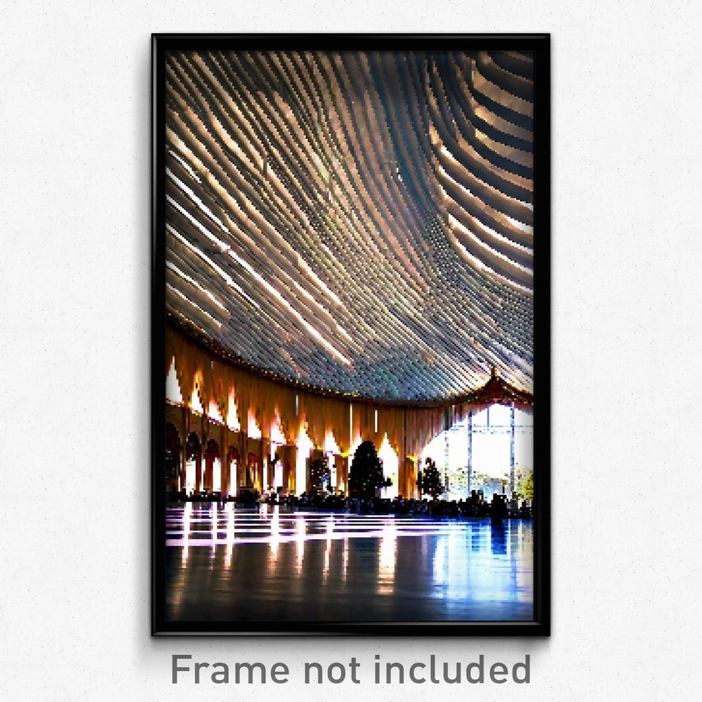 Pixel Art Poster - Massive Pavillion (8 Bit Psychedelic Trippy Video Game Print)