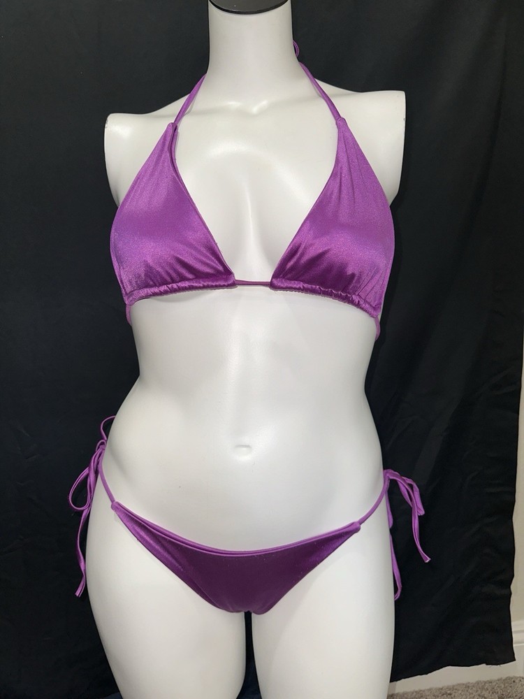 Sensual Purple Two-Piece Outfit for Women