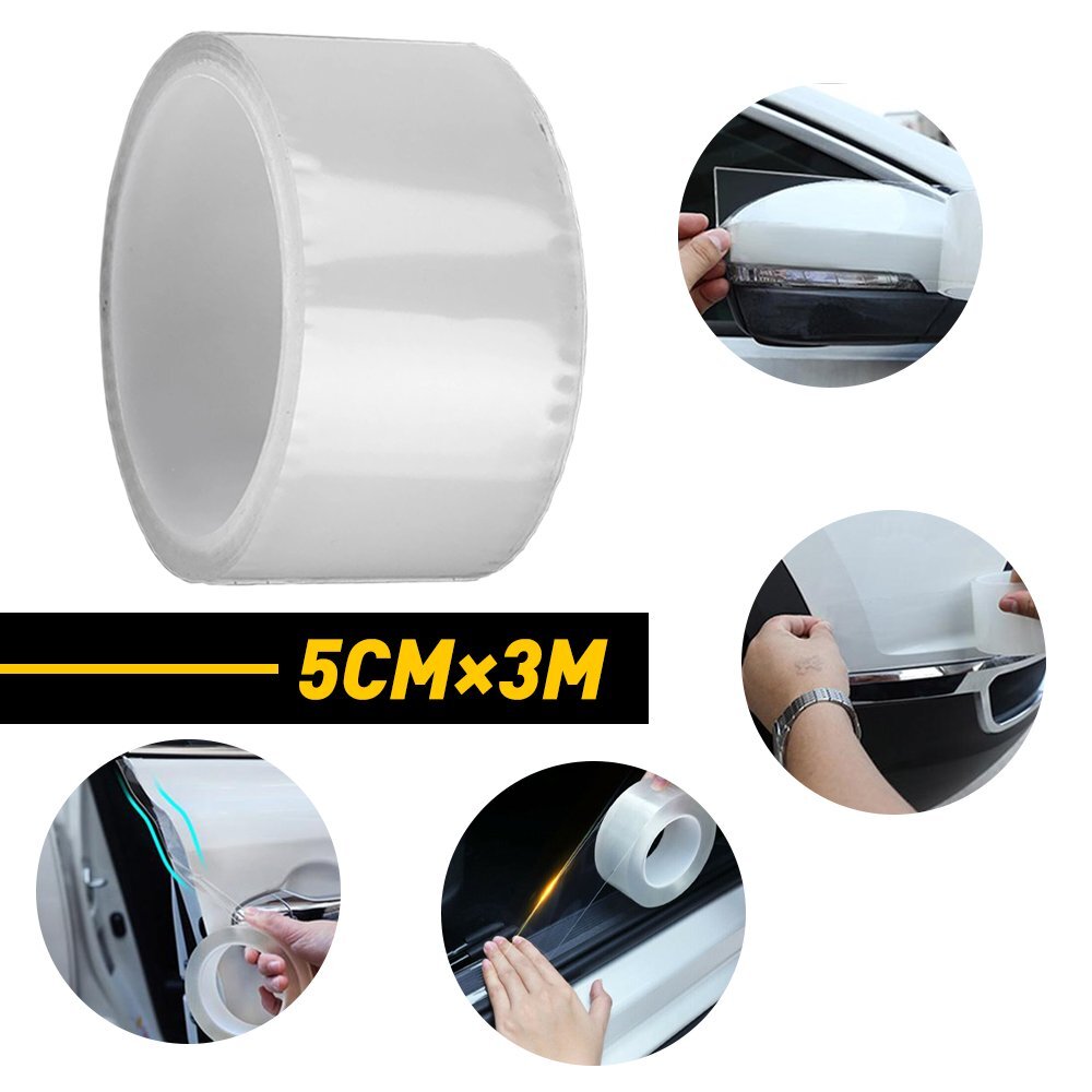 Protector Sill Scuff Cover Car Door Trunk Sticker Bumper Body Anti Scratch Strip