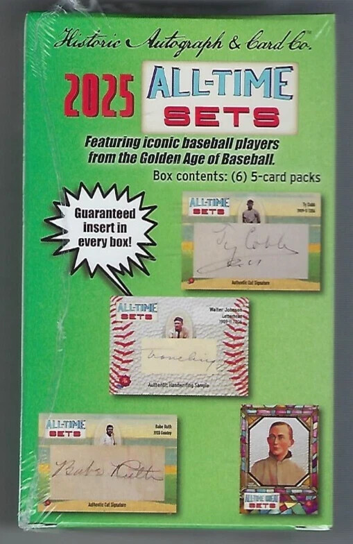 2025 Historic Autographs All Time Sets Baseball RIP & SHIP Box