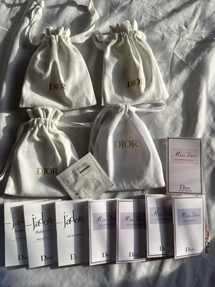 Miss Dior and J'adore Dior Perfume Sample Set 10 Pieces
